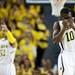 Michigan junior Tim Hardaway Jr. is injured in the game against Illinois on Sunday, Feb. 24. Daniel Brenner I AnnArbor.com